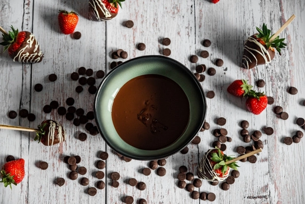 cokoláda a sladká smetana