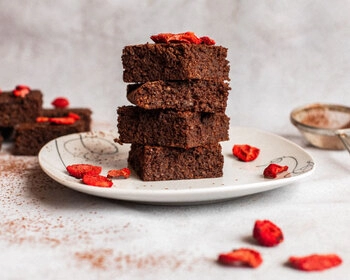 cokoládové brownie s lískovými ořísky