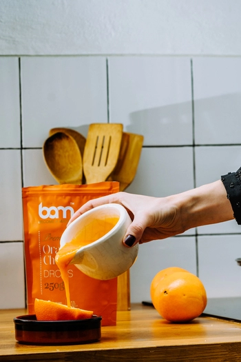 Pomerančové čokoládové kapky, 250 g