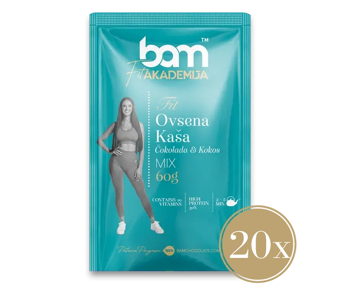 FIT Snídaně, Čokoláda a kokos, 20 kusů