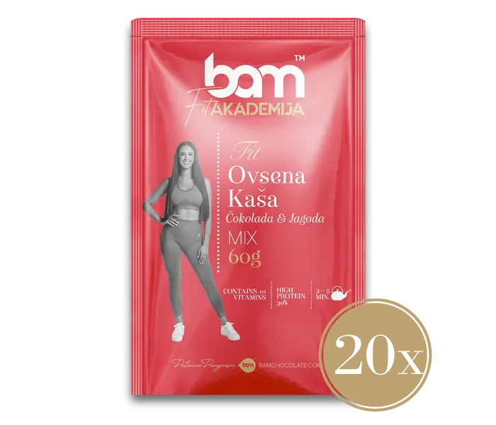 FIT Snídaně, Čokoláda a jahoda, 20 kusů