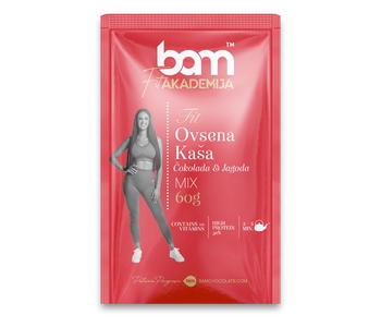 Ovesná kaše, čokoláda a jahoda, 60 g