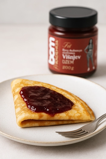 Višňový džem, bez přidaného cukru, 200 g