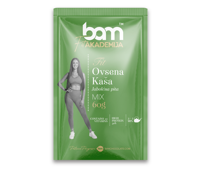 Ovesná kaše, Jablečný koláč, 60 g