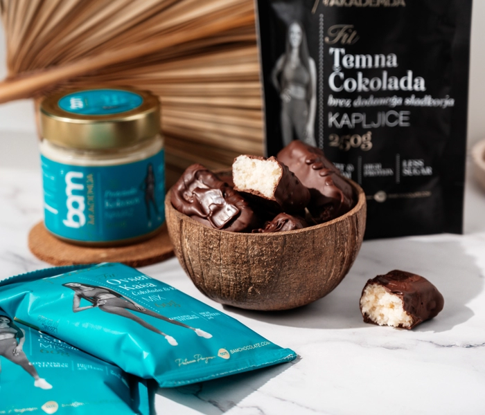 domácí cokolády fit bounty