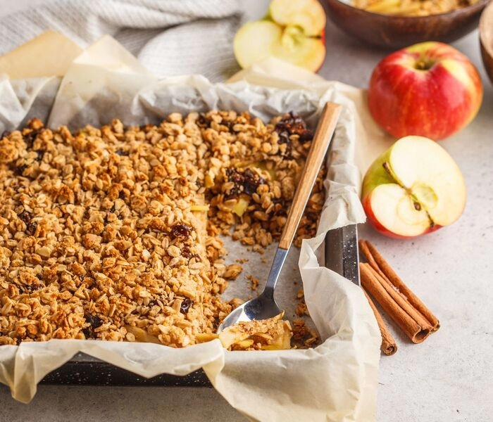 jednoduchý jablecný crumble