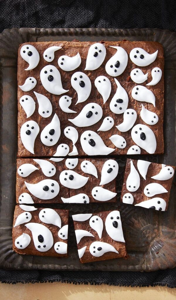 halloween s cokoládovými brownies