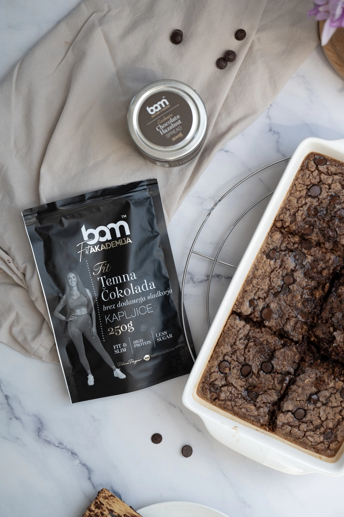Ovesné vločky pečené jako brownie